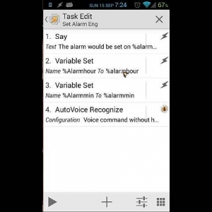 Tasker tutorial: Create alarmclock with Autovoice and chaincommands (confirmation) - YouTube